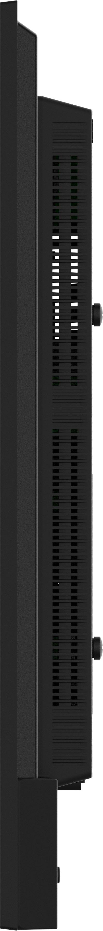 Ein schwarzes, rechteckiges elektronisches Gerät, möglicherweise ein Server oder Ähnliches, mit Lüftungsschlitzen und Knöpfen an der Seite.