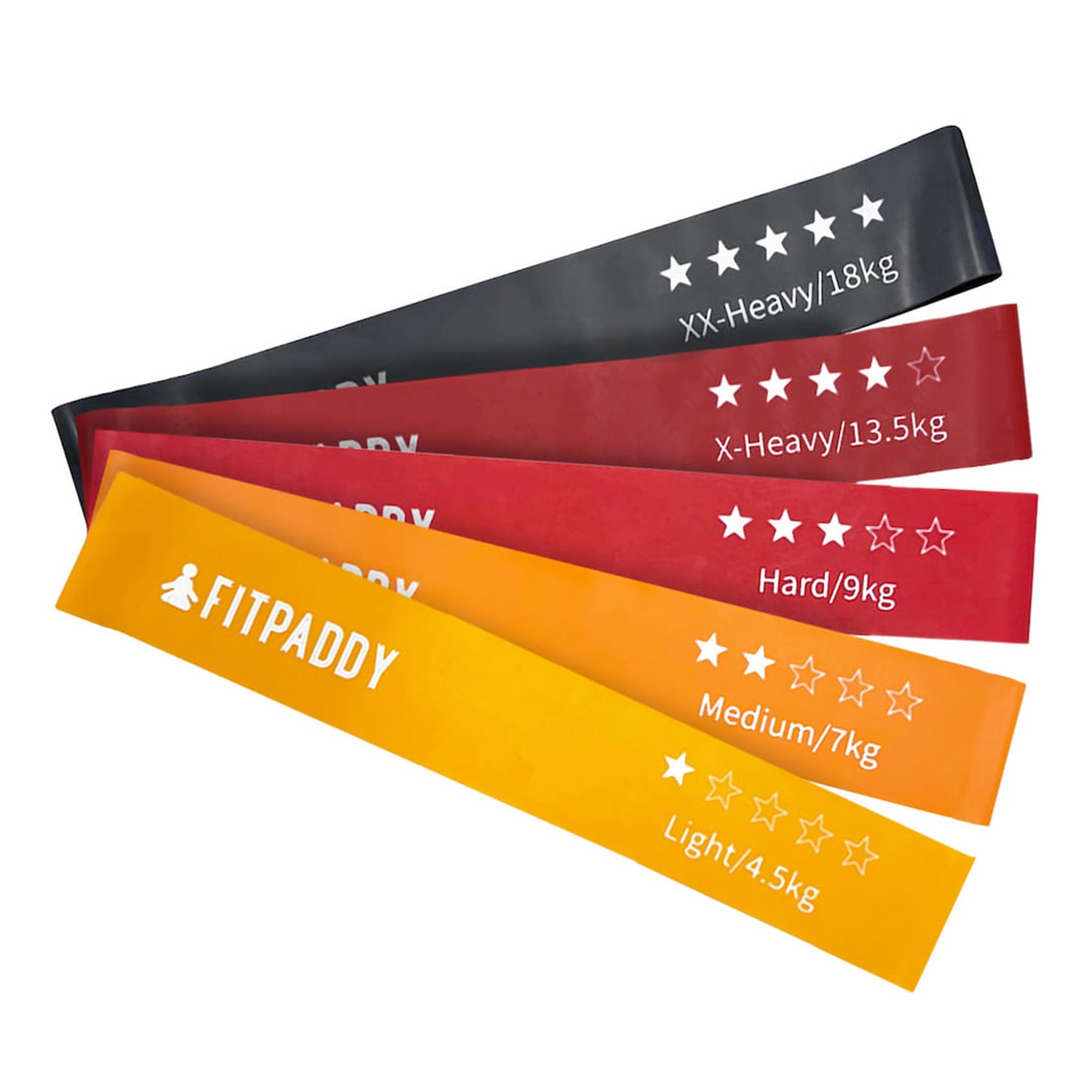 SET Bande Elastiche fitpaddy Set di Bande Elastiche