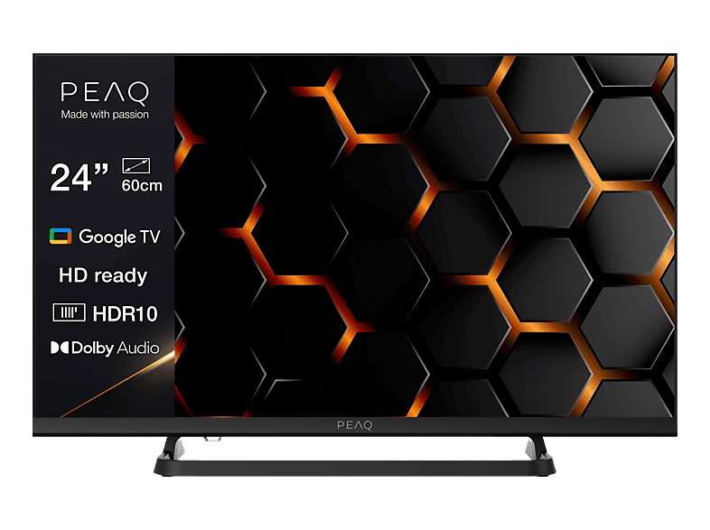 PEAQ PTV 24GH-5025C TV (Flat, 24 / 60 cm, HD-ready, Smart TV, Google TV)