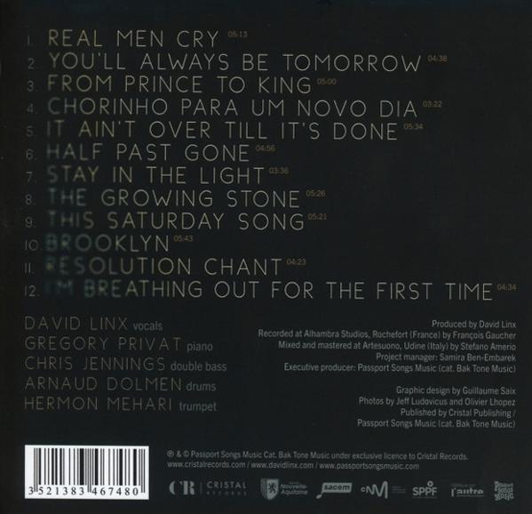 Rückseite eines Albumcovers mit Songliste, Künstlern und Produktionsdetails.