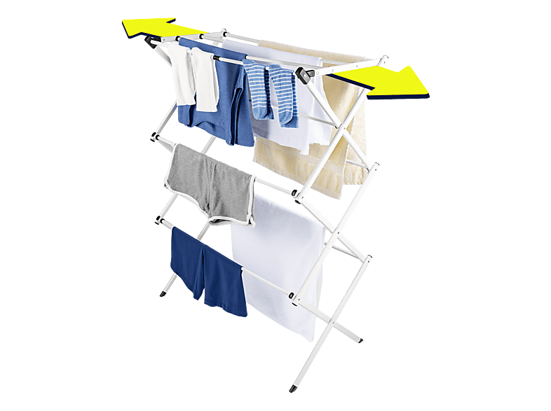 EASYmaxx 16467 Ausziehbarer Wäscheständer 40-75cm, 8m