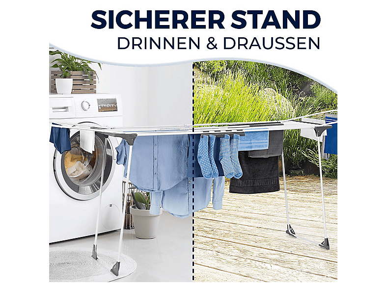 EASYmaxx 13224 Wäscheständer XXL Ausziehbar, 25m — Foto 3 von 5