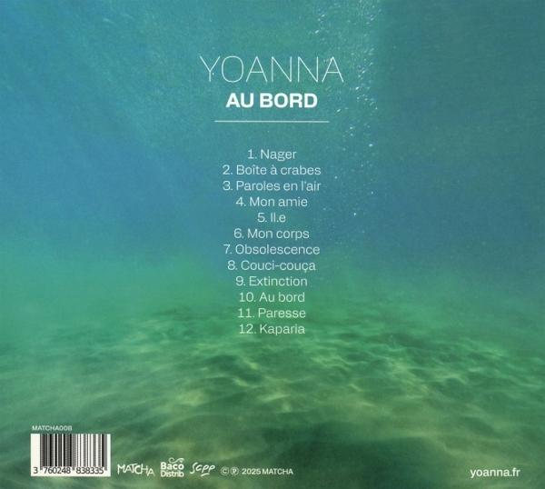 Albumcover mit Unterwasserthema, Titel und Trackliste.