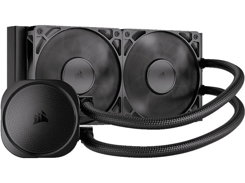 CORSAIR CW-9060088-WW NAUTILUS 240 RS CPU Wasserkühler, Schwarz Aluminium, Kupfer Image