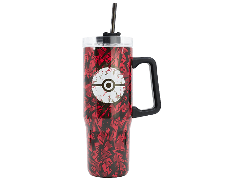 Termo - Sherwood Pokémon Thunderstruck, 940 ml, Acero inoxidable, Con pajita y asa ergonómica