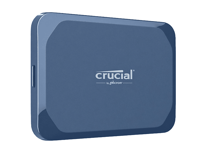 Crucial X10 Portable SSD, 4 TB, Velocidad de lectura hasta 2100 MB/s, IP65, Azul