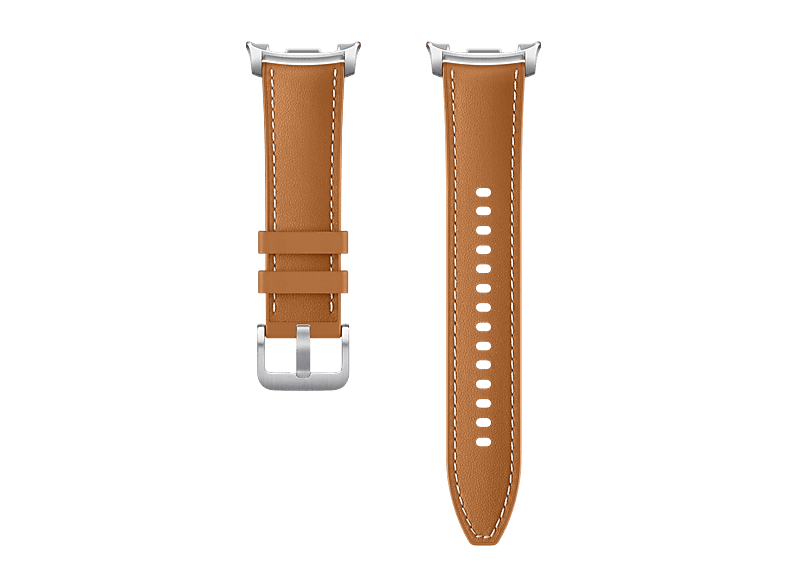 Samsung Galaxy Watch 8 Hibrit Deri S/M/L Saat Kordonu Camel