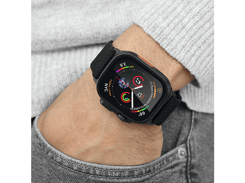 VONMÄHLEN Classic Nylon Loop, Ersatzarmband, Apple, All Black