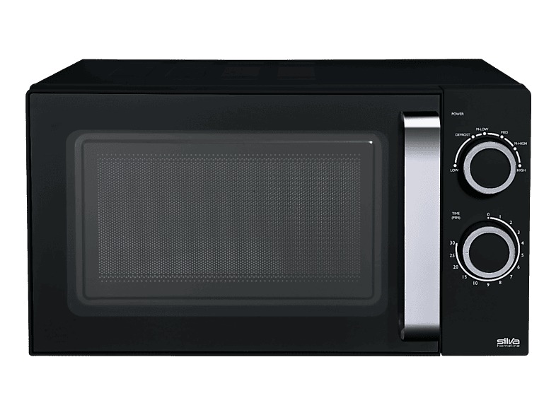 Silva-Schneider MW-C 25.2 Mikrowelle mit Keramikboden (700 Watt, Freistehend, 20 l, Schwarz)
