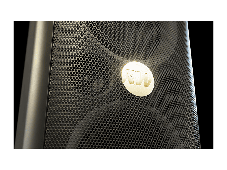 PEAQ ICONIC Party 1 PPS 200-RW Speaker, Schwarz mit goldenen Elementen