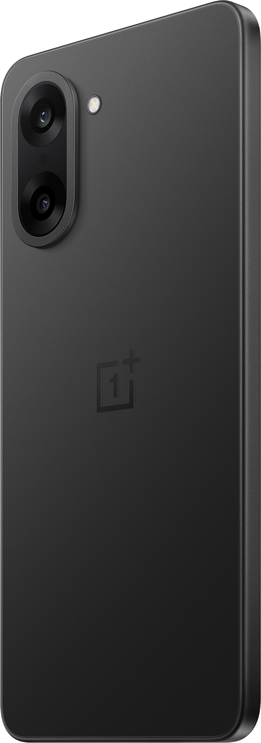 Fekete okostelefon hátlap. Két kamera, vaku és a OnePlus logója.
