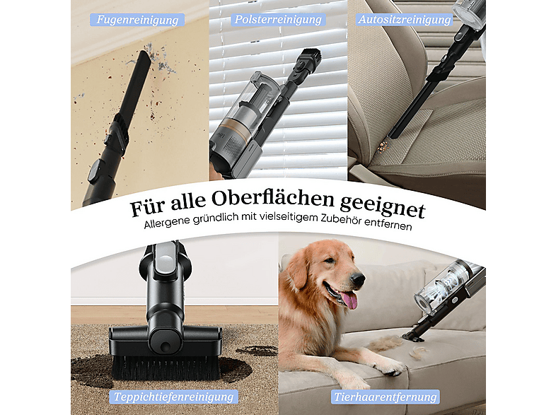 LEVOIT LVAC-300 PLUS Akkusauger, Akkubetrieb, 240 Watt