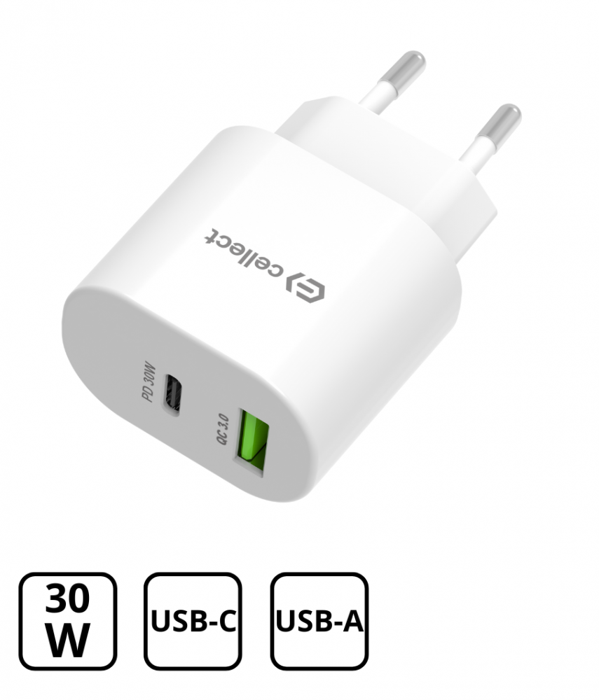 CELLECT MTCB-PD30WNE-W TÖLTŐ ADAPTER