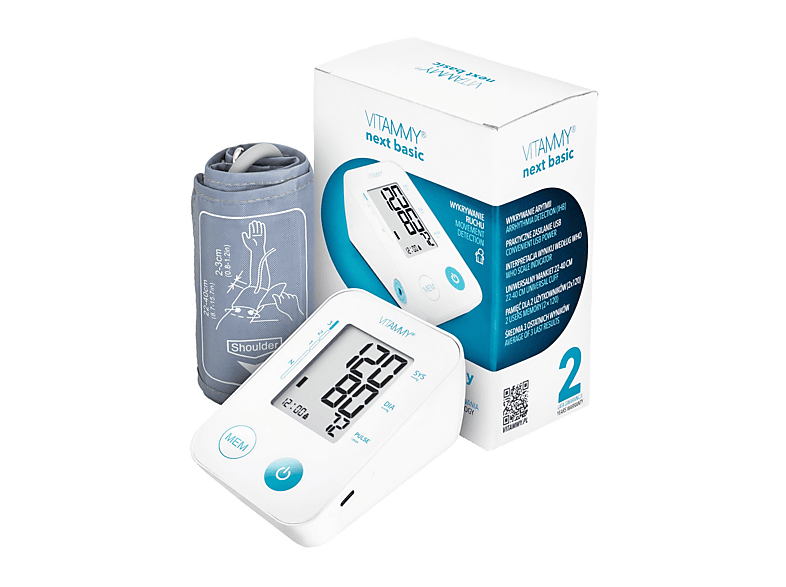 Ciśnieniomierz naramienny VITAMMY NEXT Basic Biały