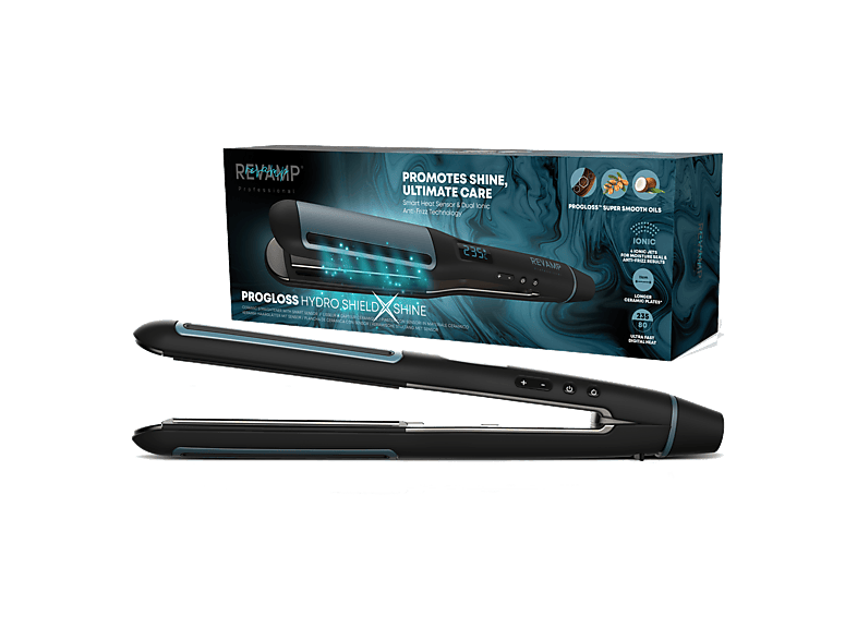 Prostownica REVAMP Progloss Hydro Shield X Shine ST-1800 Czarny