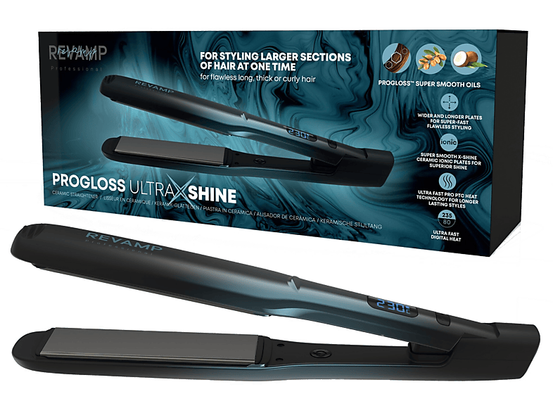 Prostownica REVAMP Progloss Wide Ultra X Shine ST-2000 Czarny