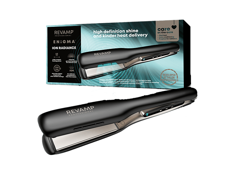 Prostownica REVAMP Enigma Wide Ionic Radiance Ceramiczna ST-3000 Czarny