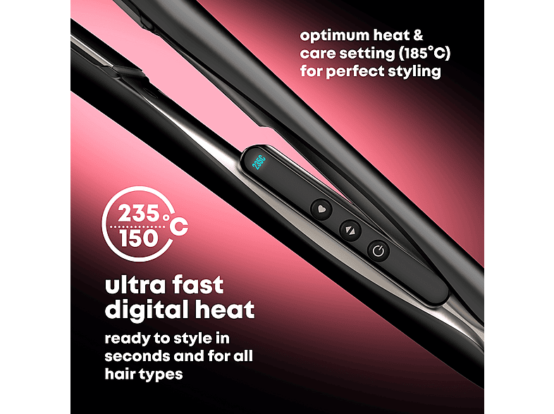 Prostownica REVAMP Enigma Wide Ionic Radiance Ceramiczna ST-3000 Czarny – zdjęcie 3