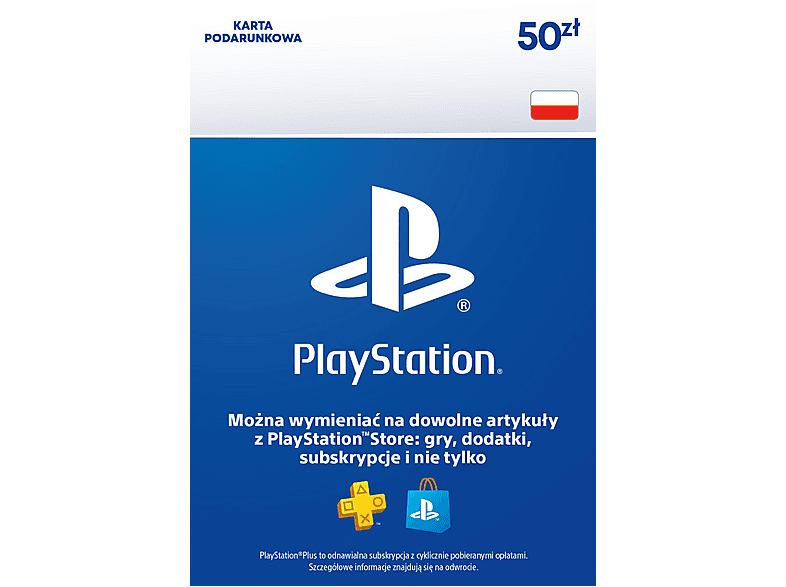 Doładowanie Sony PlayStation Network 50 zł online