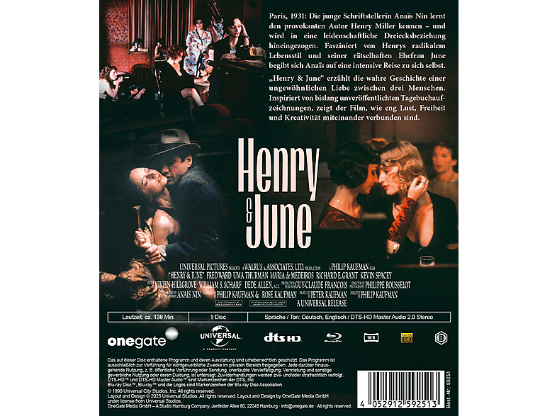 Thumbnail - Henry und June - Neuauflage Blu-ray