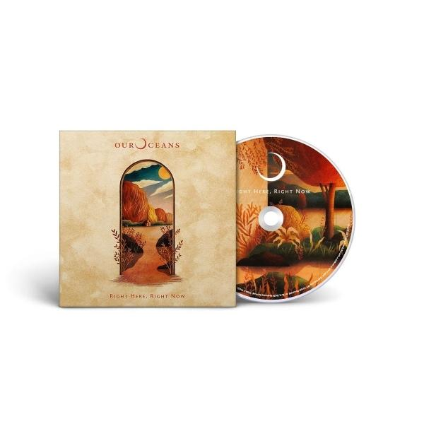 CD-Hülle mit Kunstwerk einer Landschaftsszene mit Bäumen und einem Pfad. Die CD befindet sich neben der Hülle.