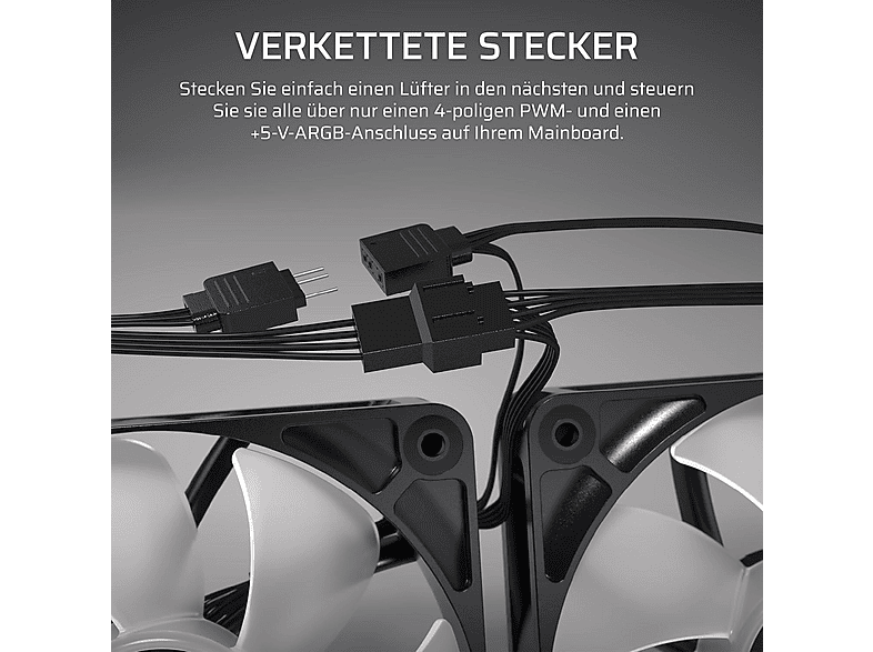 Thumbnail - CORSAIR CO-9050185-WW RS120 ARGB Dreierpack Gehäuselüfter