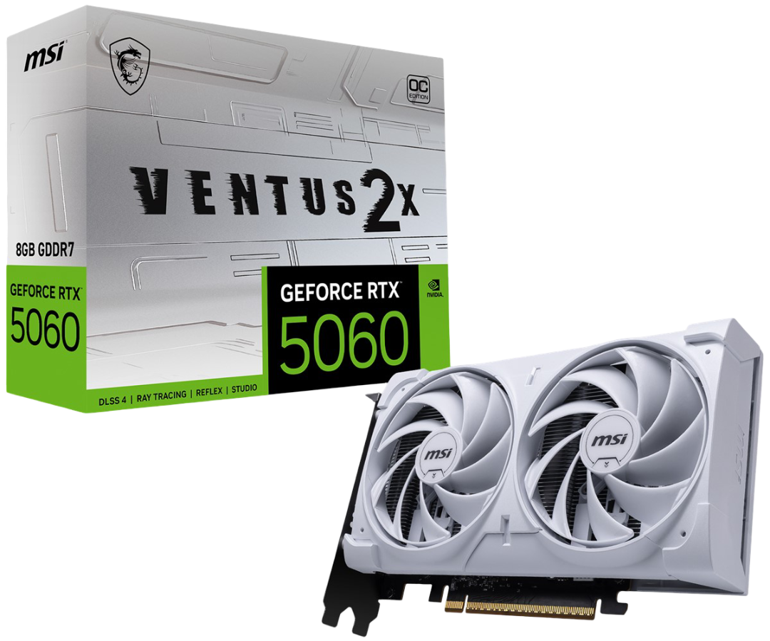 MSI GeForce RTX 5060 Ventus 2X OC Beyaz 8G