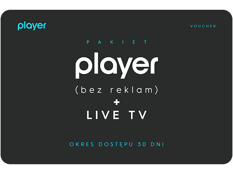 PLAYER (Bez Reklam) + LIVE TV 30 dni [Bon Agencyjny]