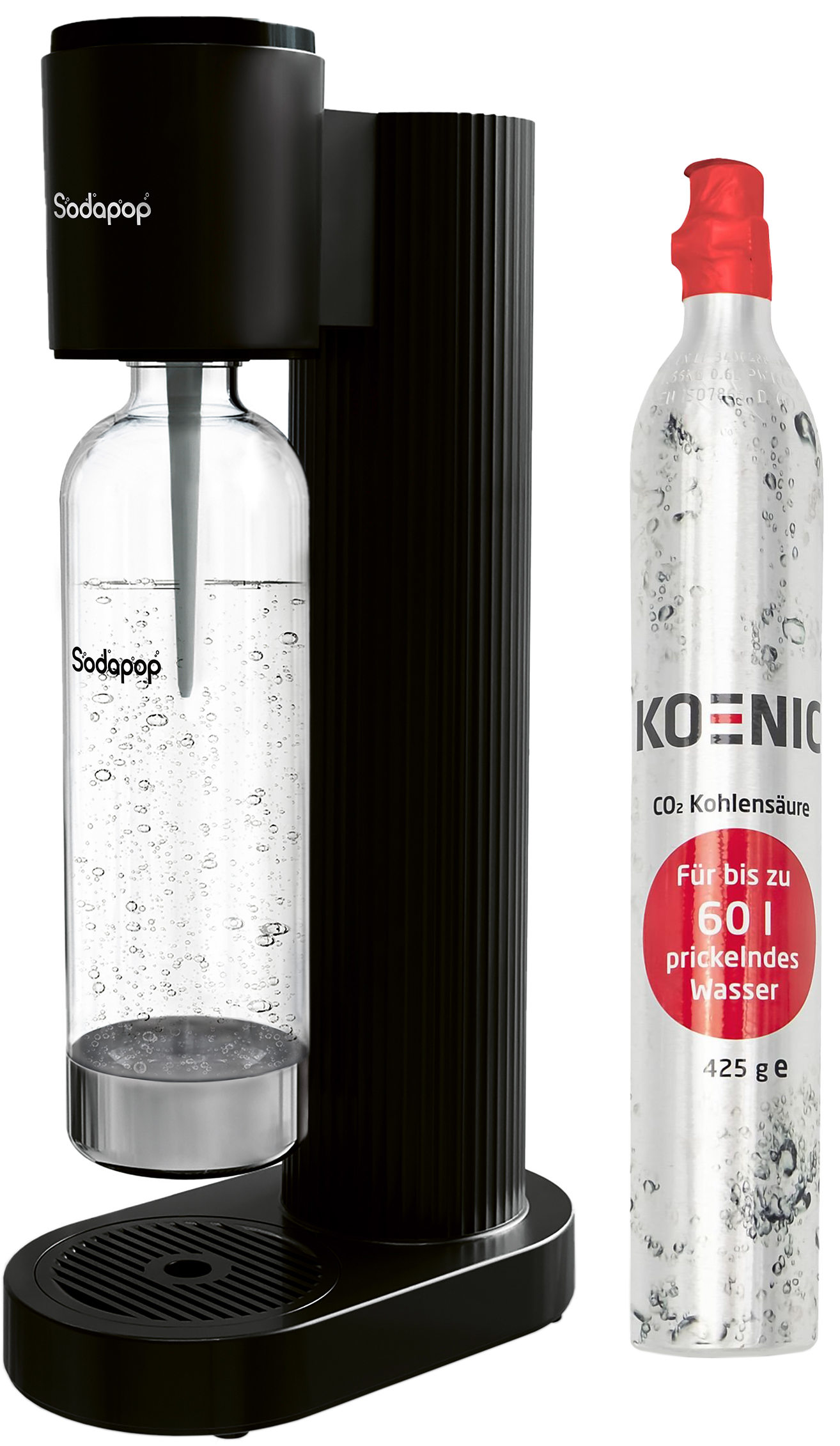 MYSODAPOP Sodapop COOPER fekete + 1 műanyag palack, CO2 patron