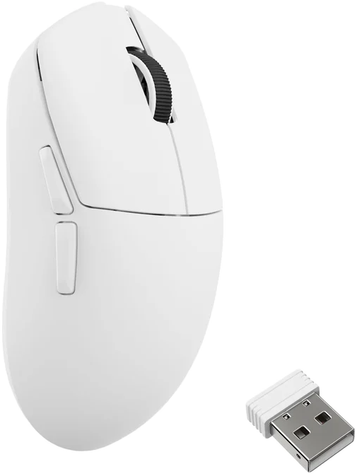 KEYCHRON Lemokey G1 vezeték nélküli optikai egér, max 30000 dpi, 2,4GHz + Bluetooth, fehér (G1-A4 WHITE)