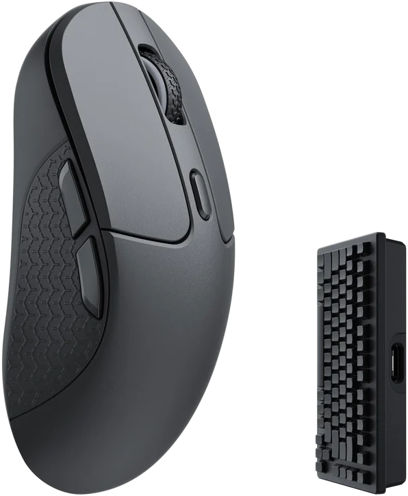 KEYCHRON M3 4K vezeték nélküli optikai egér, max 26000 dpi, 2,4GHz + Bluetooth, fekete (M3-A4 BLACK)