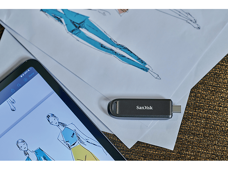Thumbnail - SANDISK Extreme PRO® USB-C™ Flash-Laufwerk, 512 GB, 1000 MB/s, Schwarz
