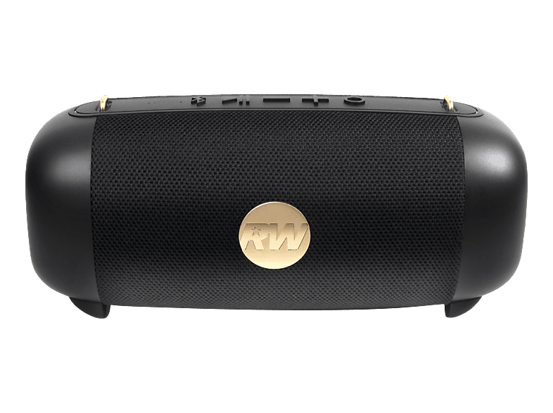PEAQ ICONIC Vibe 1 Bluetooth Lautsprecher, Schwarz/Gold, Wasserfest