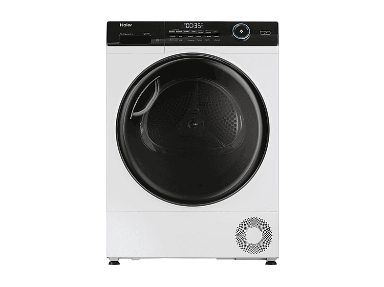 Asciugatrice HAIER HD100-D959E-IT, a pompa di calore, 10 Kg, profondità 62,5 cm, Hygienic, I-Time, Wi-Fi, Classe D
