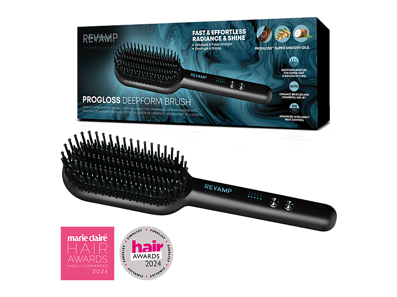 Szczotka REVAMP Progloss Deepform Ceramic BR-2000 Czarny