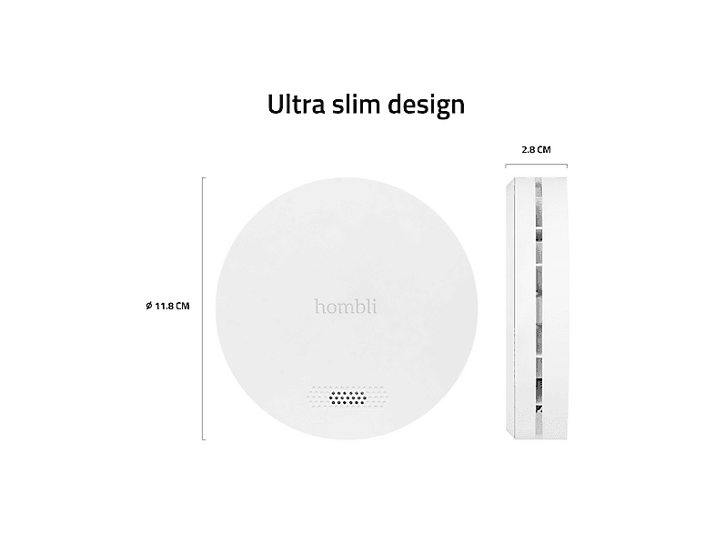 Thumbnail - HOMBLI smarter Rauchmelder Sensor, Weiß