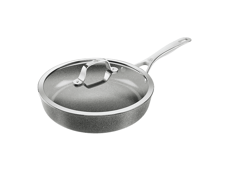 Ballarini 1030843 Salina Schmorpfanne mit keramischer Antihaftbeschichtung (Aluminium, passend für alle Herdarten, 28 cm, PFAS-frei)