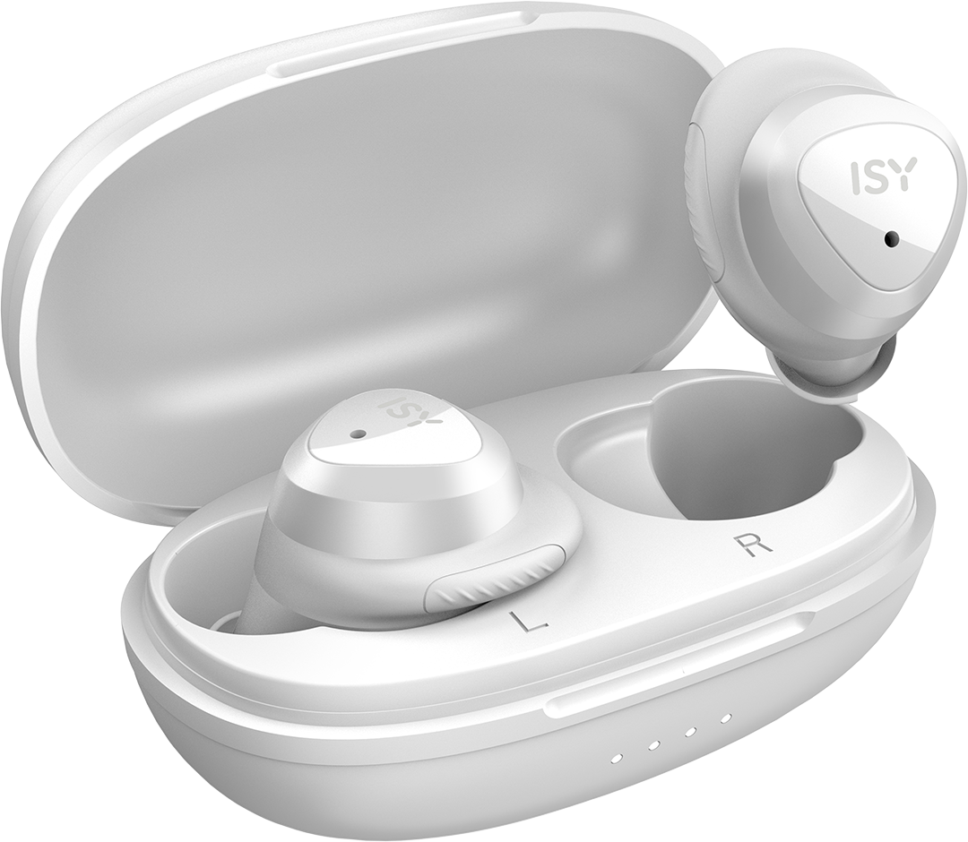 ISY Vezeték nélküli TWS fülhallgató mikrofonnal, fehér (ITW-9000-WT)