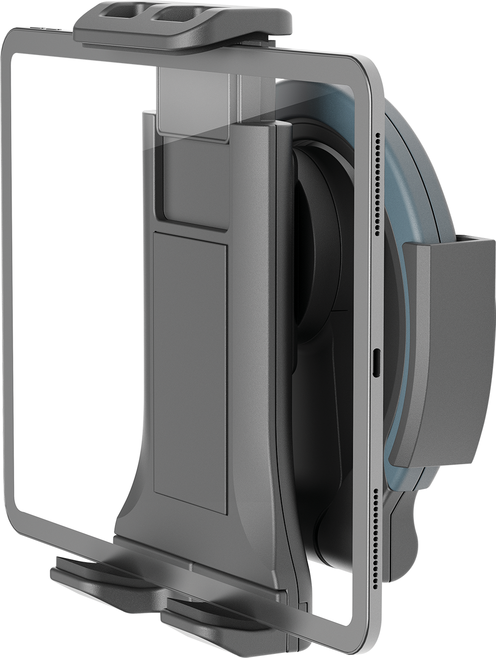 ISY Tablet fali tartó, dönthető, forgatható, fekete (ITH-2400)