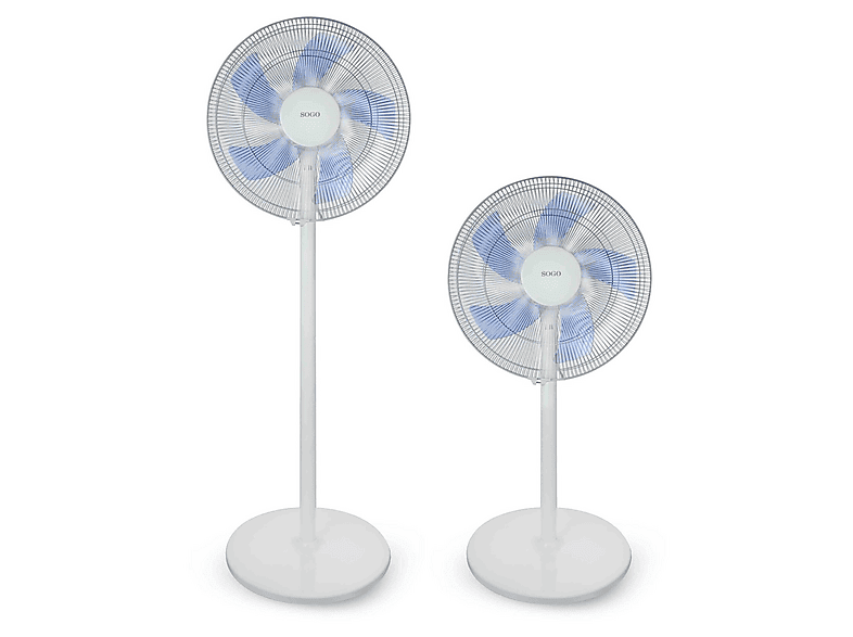 SOGO VEN-SS-21245-W Standventilator Weiß (50 Watt)