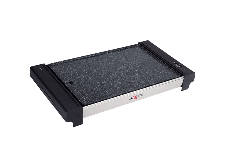 Plancha de asar - Jata JEGR3000, 2700W, Recubrimiento antiadherente Pfluon Granite Black libre PFOA, 480 x 320 mm, Control Electrónico, Negro