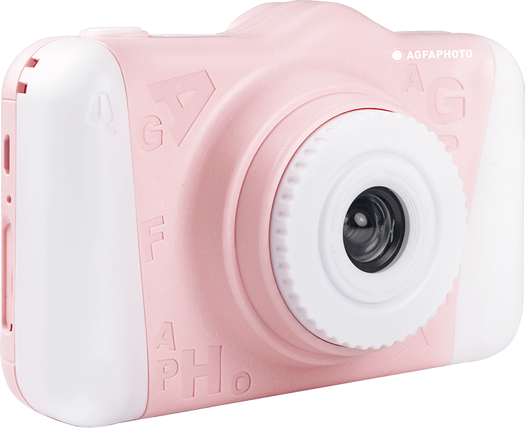 AGFA Realikids Cam 2, digitális gyerek fényképezőgép, rózsaszín