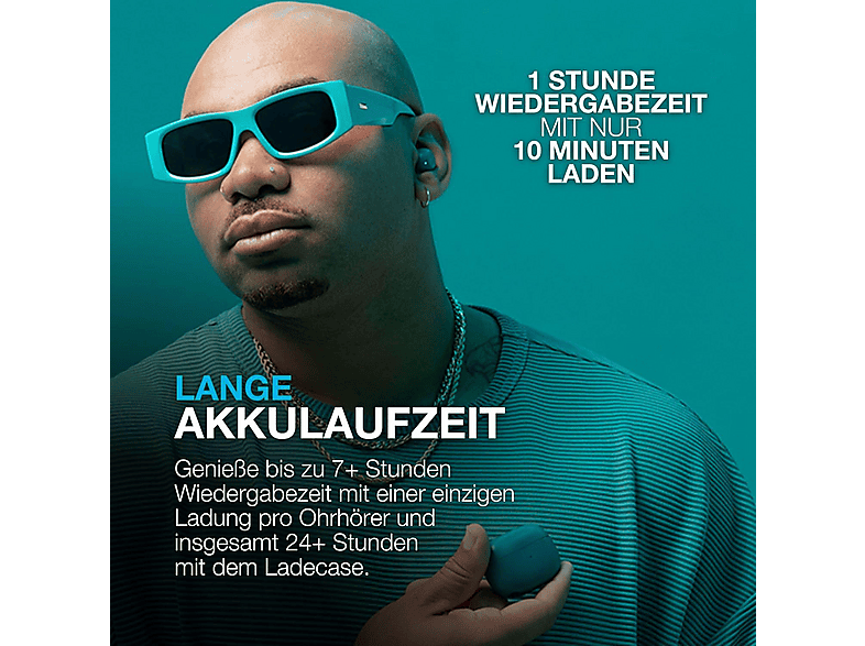 Thumbnail - JLAB Go Pop ANC, In-ear Kopfhörer Bluetooth Teal