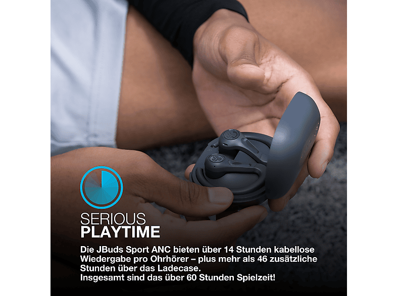 Thumbnail - JLAB JBuds Sport ANC 4, In-ear Kopfhörer Bluetooth Graphite