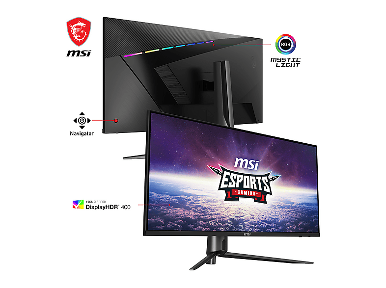 MSI MAG401QR 40 Zoll Monitor, UWQHD, 1 ms Reaktionszeit, 400 cd/m², 155 Hz, Schwarz — Foto 2 von 5