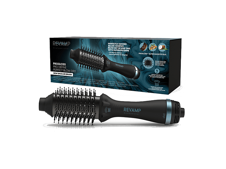 Szczotka do stylizacji REVAMP Progloss Pro Define Perfect Blow Dry Volume & Shine DR-1950A Czarny