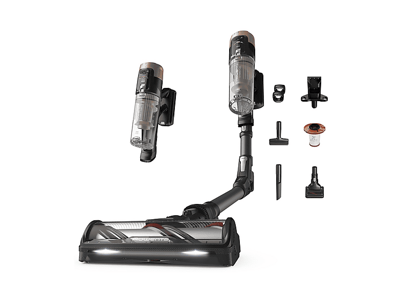 SCOPA RICARICABILE ROWENTA RH9B74, Potenza Max 670 W, Autonomia fino a 90 min, Contenitore polvere 0,6 l, Blush