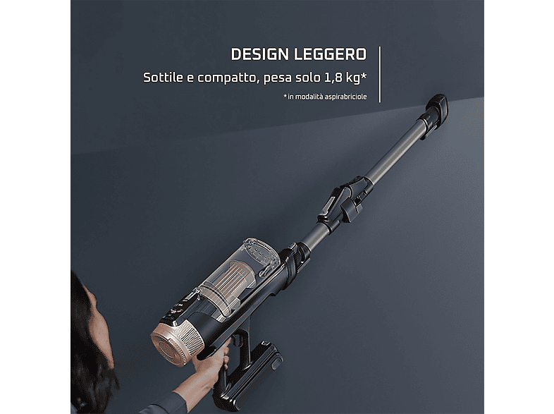 Rowenta X-PERT 3.60 Aspirapolvere Senza Fili – 45 Min Autonomia, Con Kit Animal Care, Leggero 2,2 Kg, LED