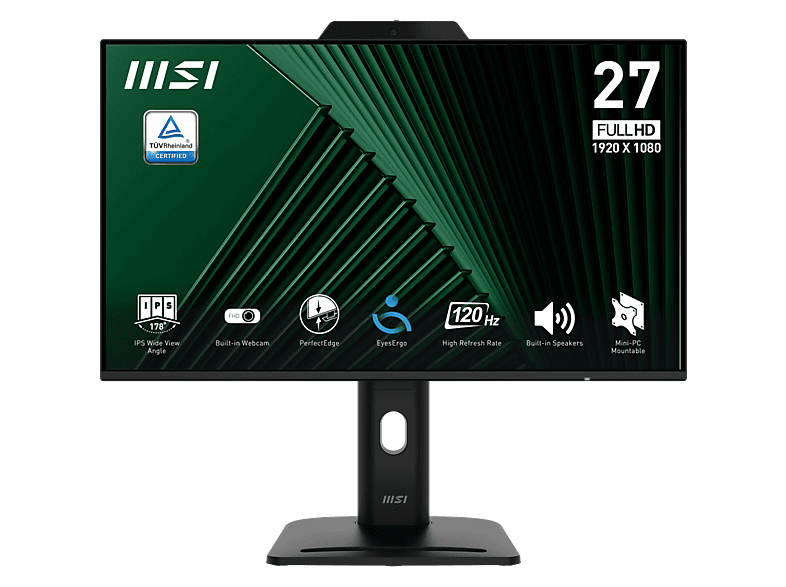 MSI Pro Mp272pmg - 27 Inch 1920 X 1080 (full Hd) Ips-paneel In Hoogte Verstelbaar