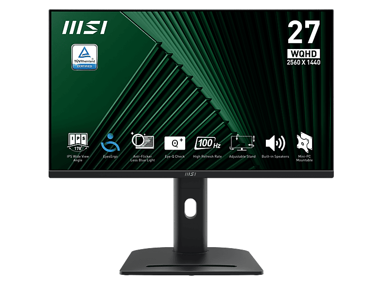 MSI PRO MP275QPG 27-inch WQHD IPS Monitor